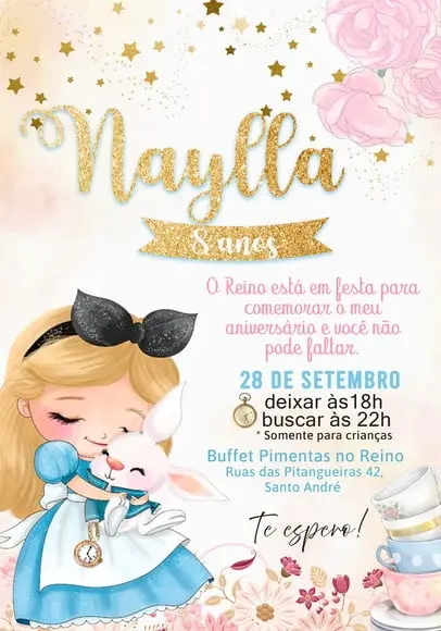 Convite Virtual - Alice no País das Maravilhas 03