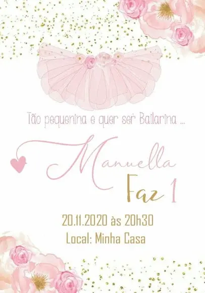 Convite Virtual - Bailarina 05