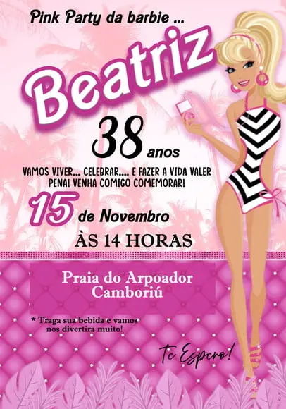 Convite Virtual - Barbie 04