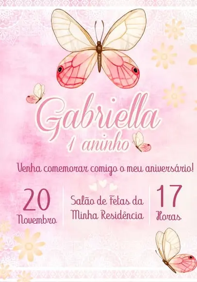 Convite Virtual - Borboletas 03