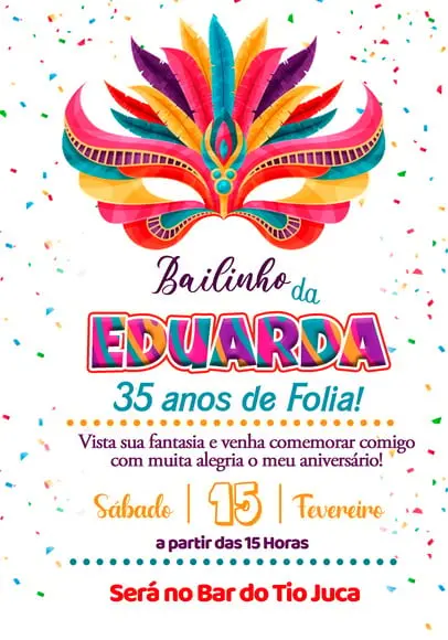 Convite Virtual - Carnaval 03