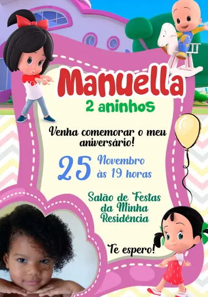Convite Virtual - Cleo e Cuquin com Foto