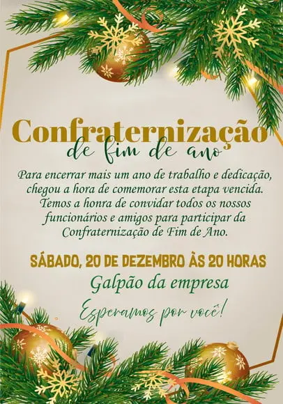 Convite Virtual - Confraternização 05