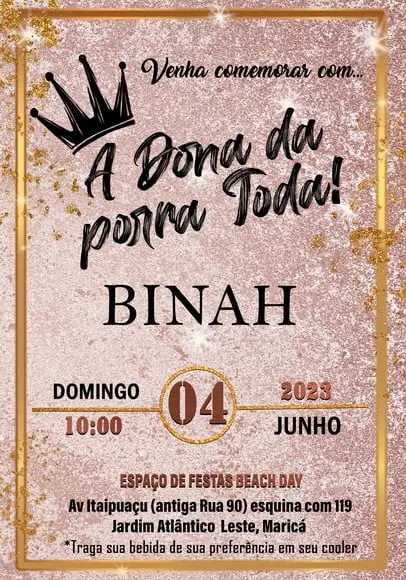 Convite Virtual - Dona da Porra Toda 02