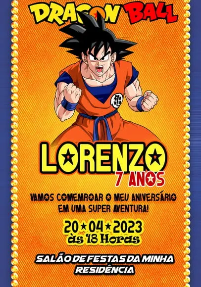 Convite Virtual - Dragon Ball 04