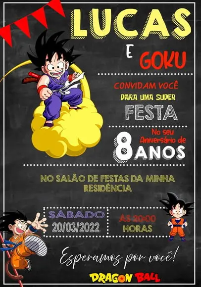 Convite Virtual - Dragon Ball 02