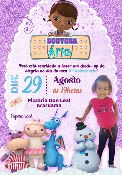 Convite Virtual - Doutora Brinquedos (com Foto)