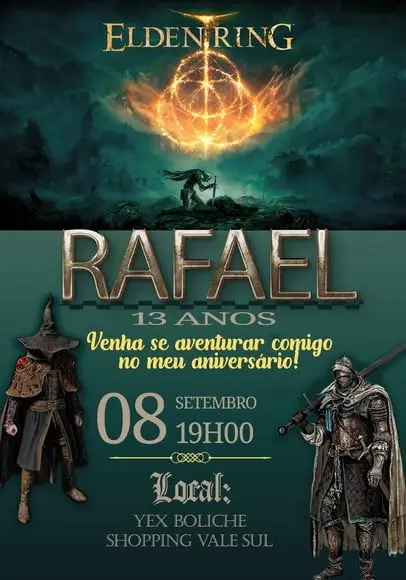 Convite Virtual - Elden Ring