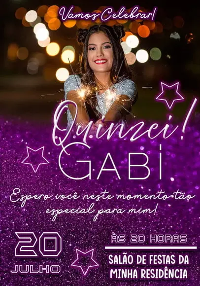 Convite Virtual - Euphoria com Foto
