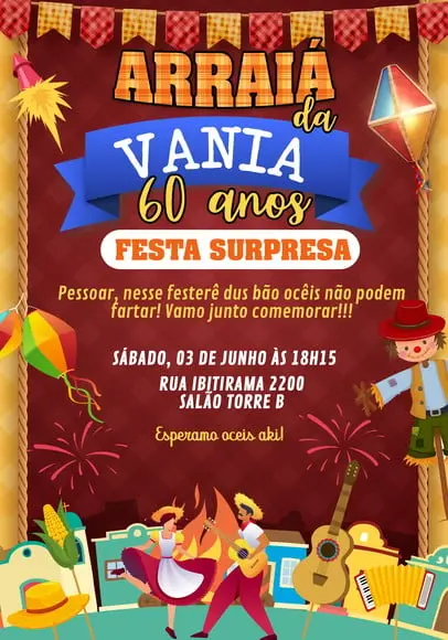 Convite Virtual - Festa Junina 02