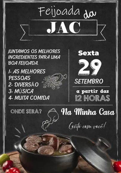 Convite Virtual - Feijoada