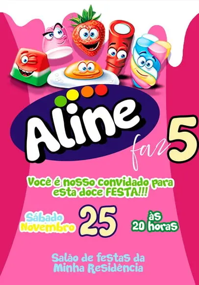 Convite Virtual - Fini Rosa
