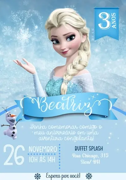 Convite Virtual - Frozen 04