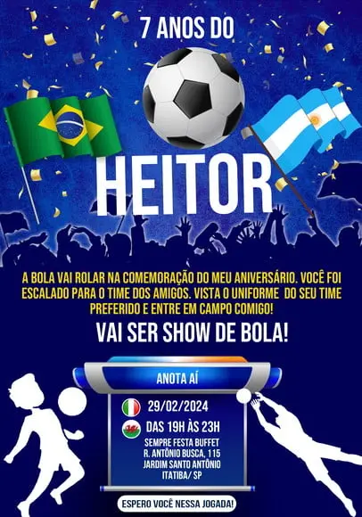 Convite Virtual - Futebol 03