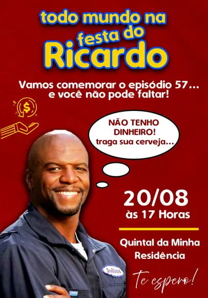 Convite Virtual - Julius (todo Mundo Odeia o Cris)