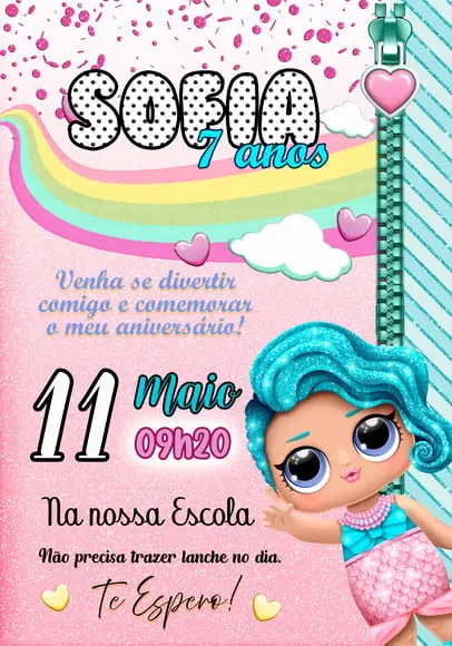 Convite Virtual - Lol Sereia