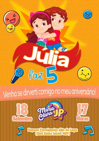 Convite Virtual - Maria Clara e Jp