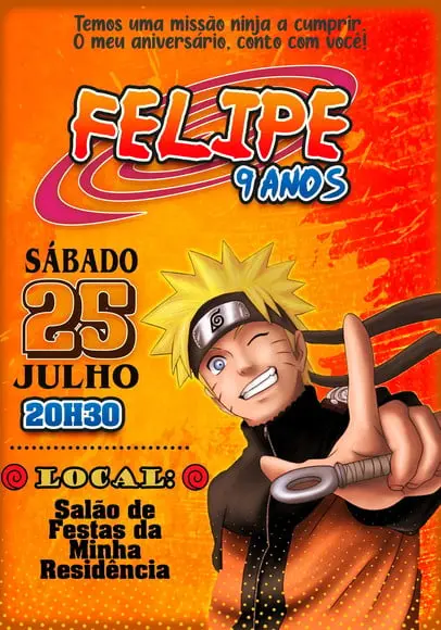 Convite Virtual - Naruto 04