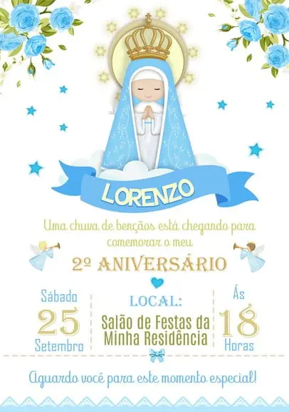 Convite Virtual - Nossa Senhora