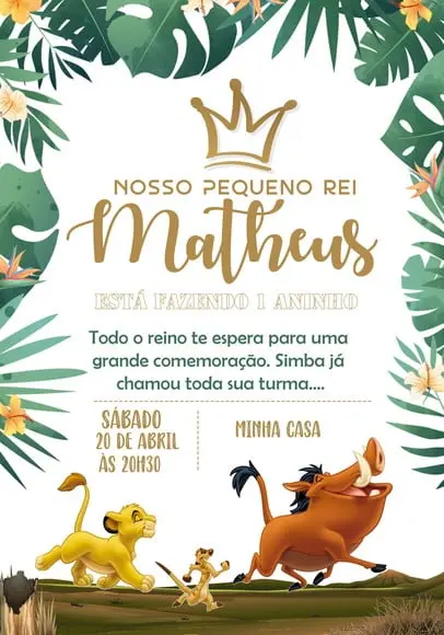 Convite Virtual - o Rei Leão 05