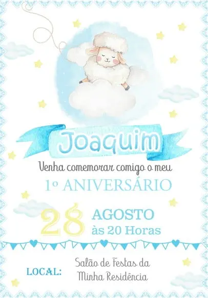 Convite Virtual - Ovelhinha