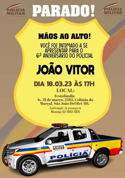 Convite Virtual - Policia Militar Mg
