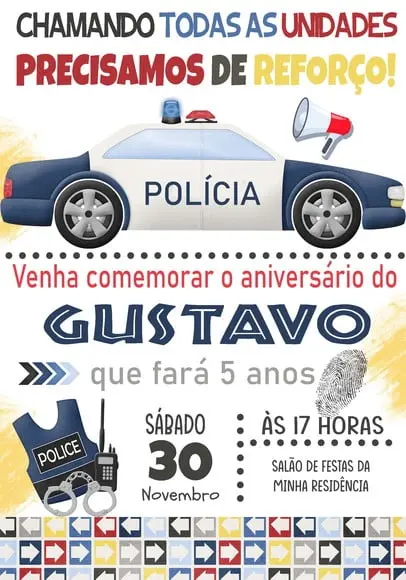 Convite Virtual - Policia