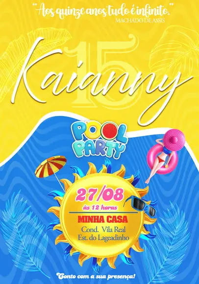 Convite Virtual - Pool Party 02
