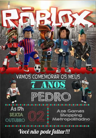 Convite Virtual - Roblox