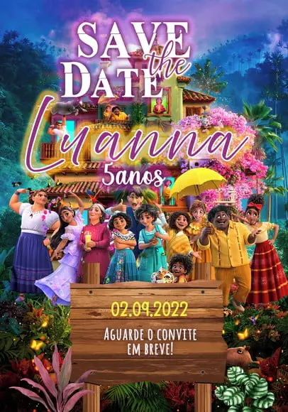 Convite Virtual - Save The Date - Encanto
