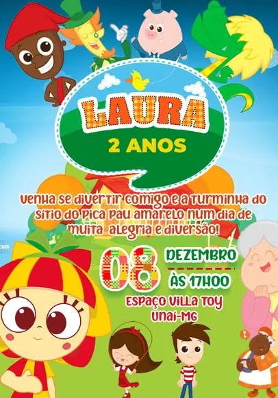 Convite Virtual - Sítio do Pica Pau Amarelo 02