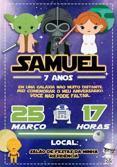 Convite Virtual - Star Wars 01
