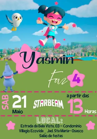 Convite Virtual - Starbeam