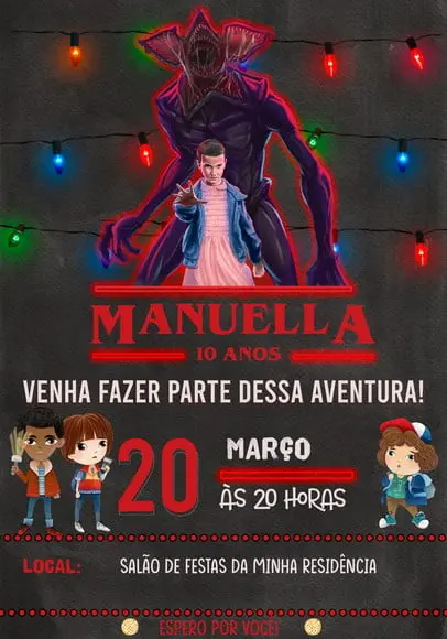 Convite Virtual - Stranger Things 03