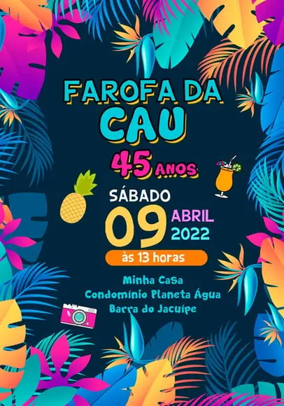 Convite Virtual - Tardezinha/ Farofa