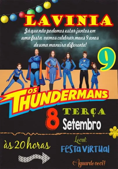 Convite Virtual - Thundermans
