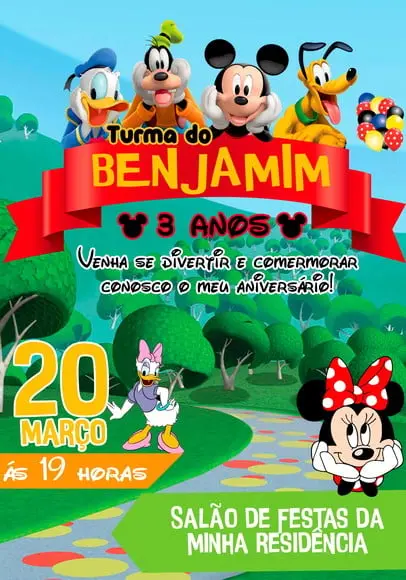 Convite Virtual - Turma do Mickey 03