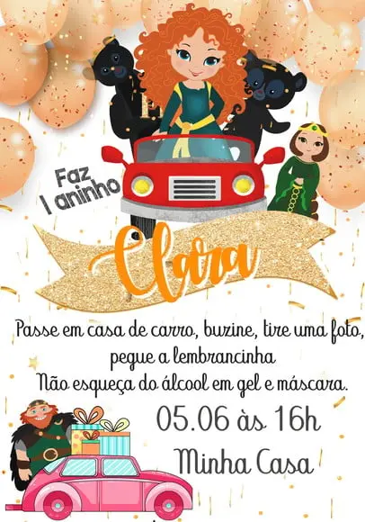Convite Virtual - Valente Merita (drive Thru)