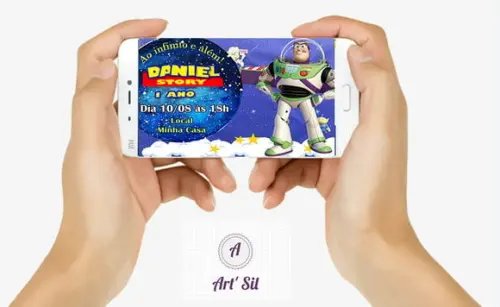 Convite virtual Buzz ligthyear