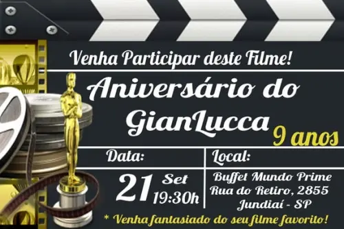 Convite virtual Cinema