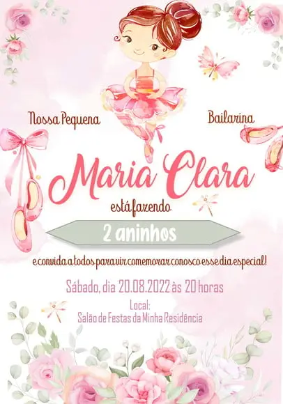 Convite Virtual- Bailarina 06