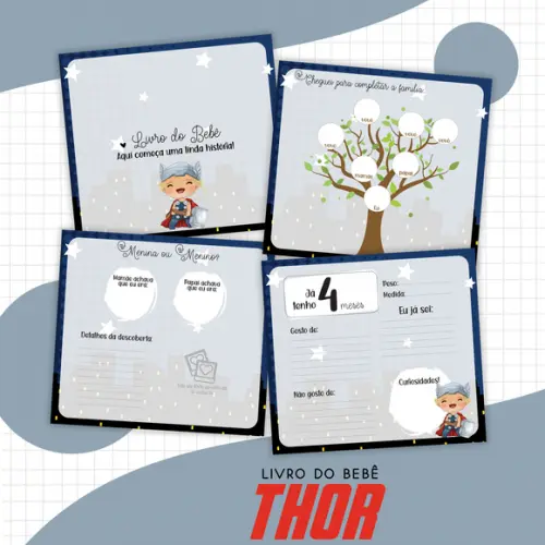 Livro Do Bebê - 20x22 - Thor Baby