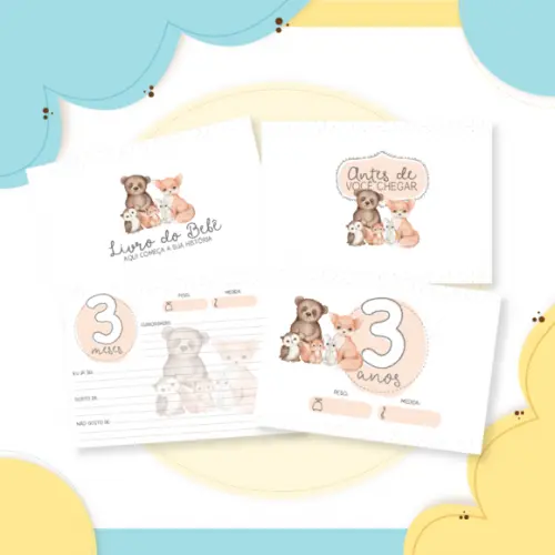 Livro do Bebê - Animais Menino 02