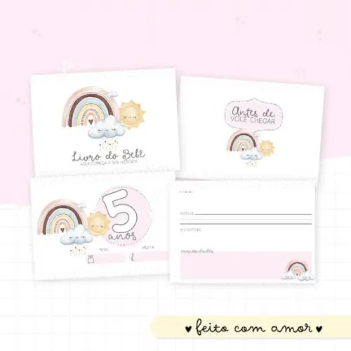 Livro do Bebê - Chuva de Amor Menina 2.0