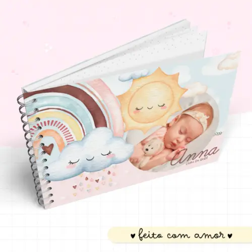 Livro do Bebê - Chuva de Amor Menina 2.0