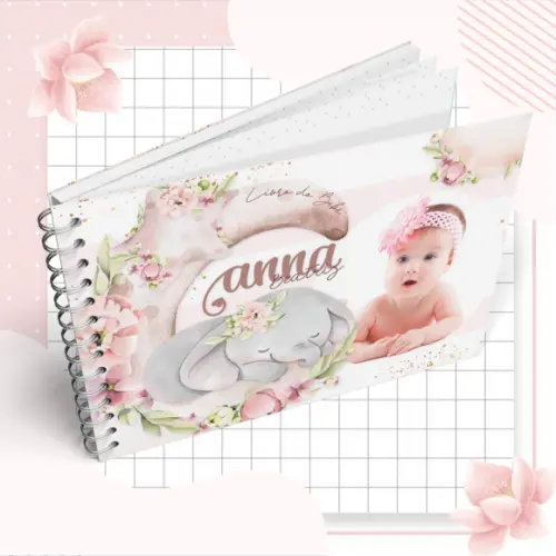Livro do Bebê - Elefante Menina 03