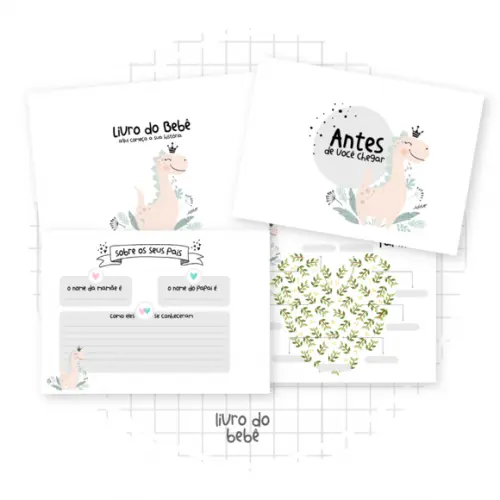Livro do Bebê -dino Menina