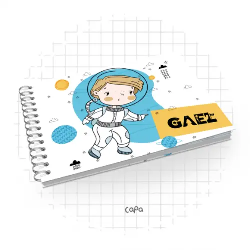 Livro do Bebê -astronauta - Menino