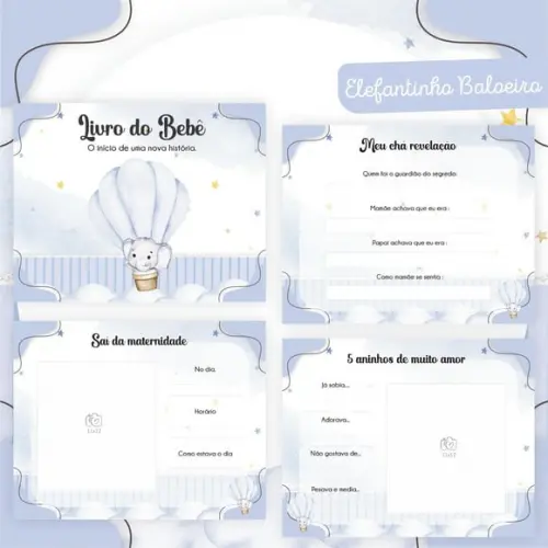 Livro do Bebê (19 x 24) - Elefantinho Baloeiro