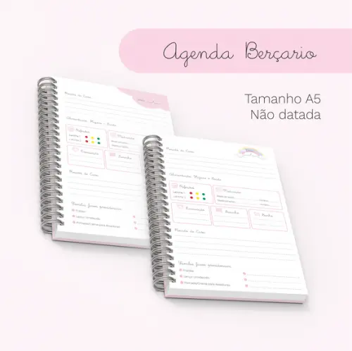 Arquivo Digital - Agenda Escolar Berçario (Masc e Fem)